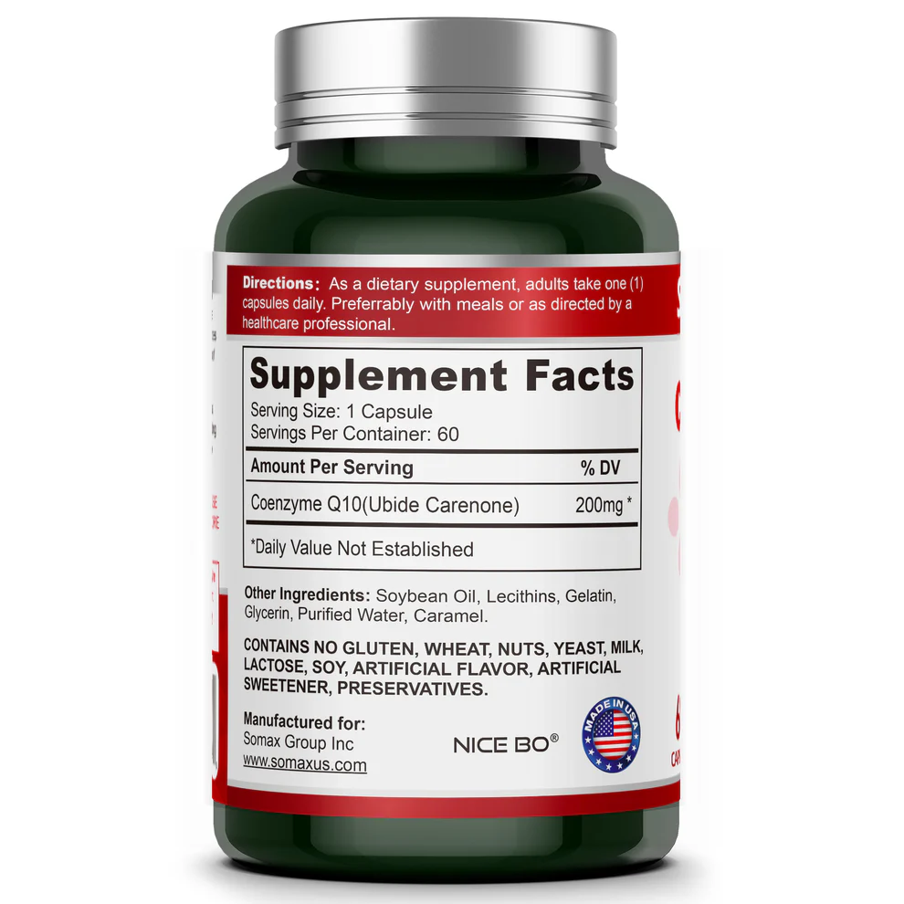 Somax CoQ10 Somax辅酶Q10心脏健康