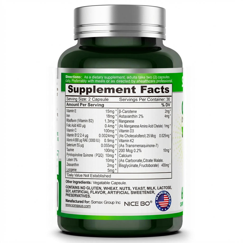 Somax护肝片产品细节展示 - NADH与水飞蓟双重配方